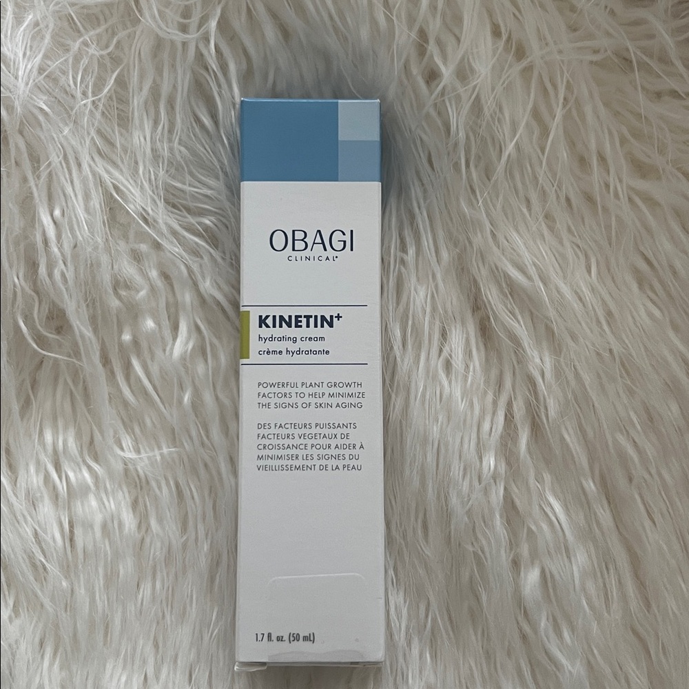 Obagi Kinetin+ Cream in White and Blue Packaging